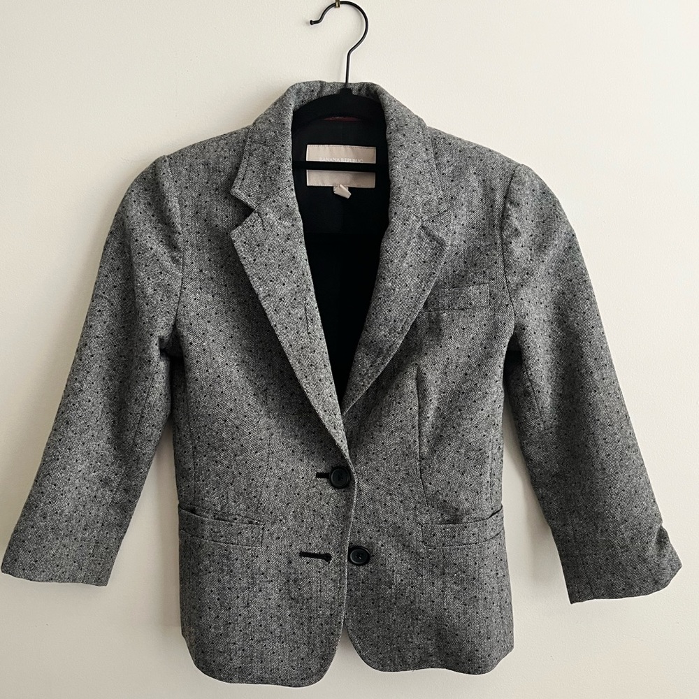 Grey 3/4 Sleeve Blazer from Banana Republic
